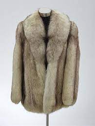 Arctic Fox Fur Jacket With Shawl Collar