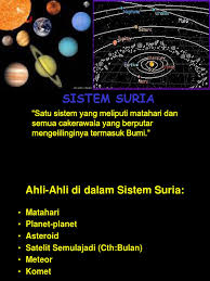 Penggunaan istilah dari bahasa inggris bagi nama planet di indonesia bertujuan untuk tujuan ilmiah. Sistem Suria Tahun 4