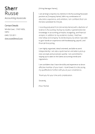 accounting ociate cover letter