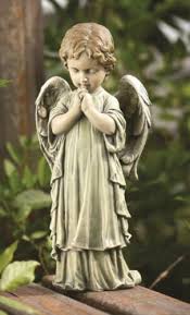 Praying Angel Cherub Garden Home Statue