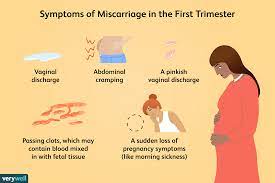 miscarriage symptoms 1st trimester