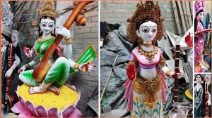Sarasvati puja is one of the most auspicious hindu festival dedicated to goddess 'saraswati' is another form of maa durga who is worshipped by the devotees during the festival of navratri. Maa Saraswati Saraswati Pratima Saraswati Murti Saraswati Puja Festival 2020 Youtube