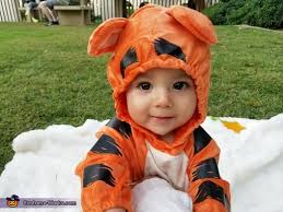 Print your template on a heavy stock paper and. Tigger Baby Costume