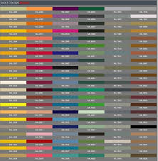 Paint Color Ral Chart Color Quality