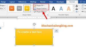 how to insert text box in word