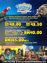 Entrance tickets to lost world hot entrance ticket to lost world of tambun theme park for 2 pax. Ride On Our Latest Promotion Sunway Lost World Of Tambun Facebook