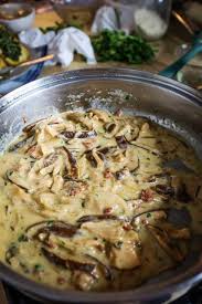 vegan marsala cream sauce with shiitake