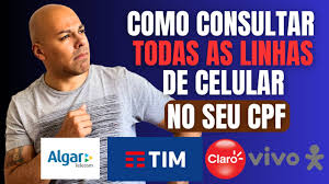 telefone cadastrado no seu cpf