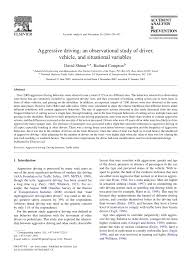 effects of driver cell phone use on driver aggression 