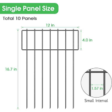 Oumilen 10 Pack Barrier Fence Total