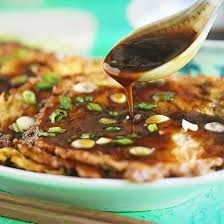 beef egg foo young with thick gravy