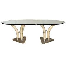 Resin Elephant Tusk Dining Table 1960s