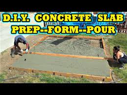 Form Pour A Concrete Slab