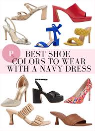 color shoes to wear with navy dress