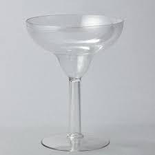 Clear Plastic Giant Margarita Glass