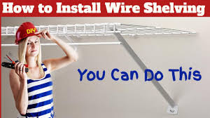 how to install rubbermaid wire shelving