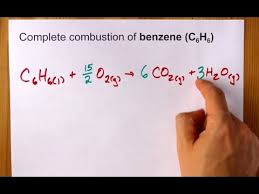 complete combustion of benzene c6h6