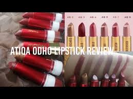 atiqa odho makeup review and lipstick