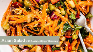 asian salad recipe with sesame ginger
