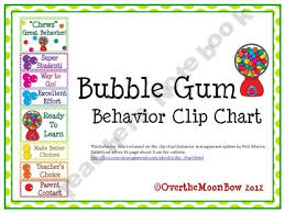 This Colorful Fun Bubble Gum Themed Behavior Chart Is