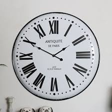 large white metal wall clock windsor