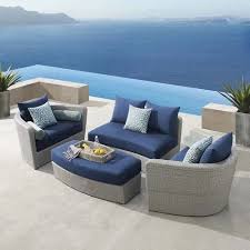 Single Bed Blue Modern Outdoor Daybed