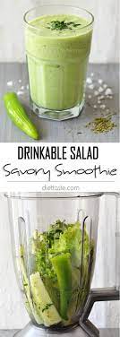 drinkable salad savory green smoothie