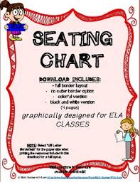 Seating Chart Classroom Forms For Ela