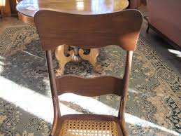 6 nice antique high back kitchen chairs