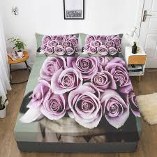 Red Rose Printed Luxury Bedding Sheets