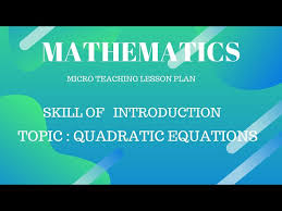 Micro Teaching Mathematics Skill Of