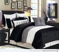 White Bed Set Home Bedroom Black Bedding