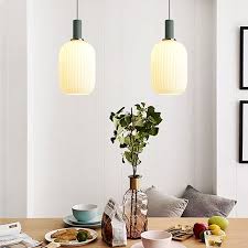 Ribbed Glass Pendant Lights