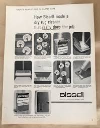 bissell vacuum rug cleaner print ad