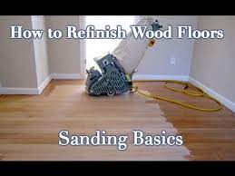 how to sand and refinish a wood floor