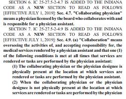 Indiana Changes Physician Assistant Supervision In Name Only
