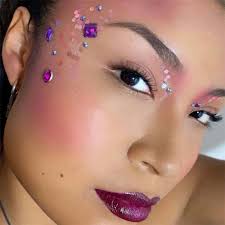trending technique bejeweled makeup