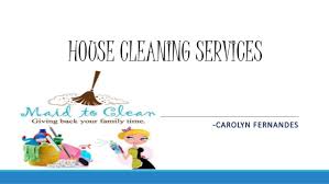 House Cleaning Services Ppt