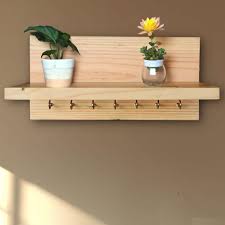 Wall Mount Key Holder With Shelf Space