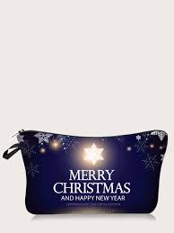 letter graphic makeup bag romwe usa