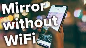 how to mirror phone screen without wifi