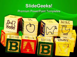 Baby Blocks Education Powerpoint Template 1010 Powerpoint