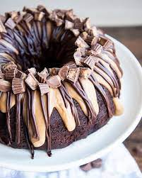 Peanut Butter Bundt Cake With Chocolate Ganache gambar png