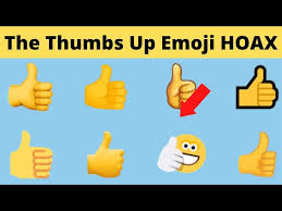 the thumbs up emoji hoax rip