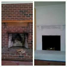 Diy Fireplace Brick Paint White