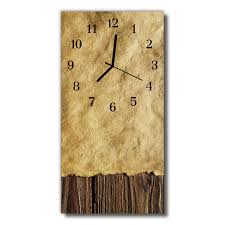 Glass Kitchen Clock Table Paper Tulup