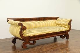 empire antique 1830 flame gany sofa