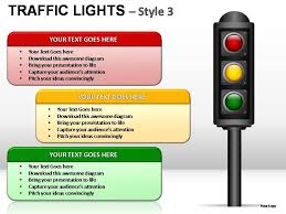 Traffic Lights Style 3 Powerpoint Presentation Slides
