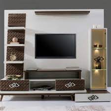 Wood Designer Tv Wall Unit Length 6