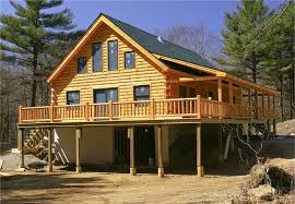 Log Home With Large Porch Log Homes
